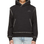 Men's Custom Logo Lining Pullover Contrast Stitching Hoody