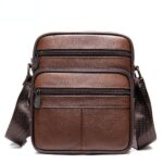 Man Messenger Leather Cross Body Bag