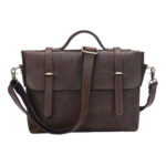 Men Travel Business Leather Laptop Bag