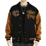 Custom Logo Embroidery Men's Varsity Jacket